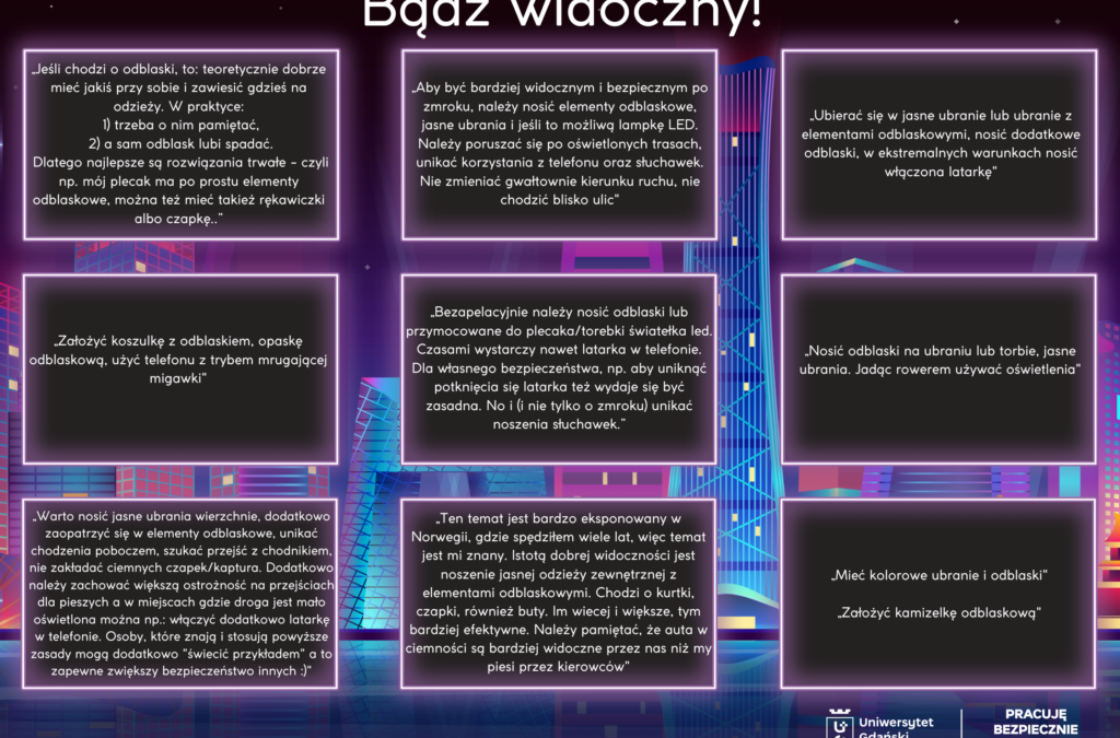 Wyniki „Bądź widoczny” – zadbaj o swoje bezpieczeństwo po zmroku